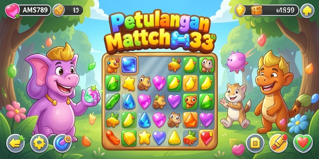 Tampilan gameplay yang menegangkan dan penuh warna di AMS789.