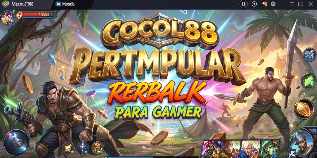 Tangkapan layar COCOL88 menampilkan aksi pertempuran intens Battle Royale.