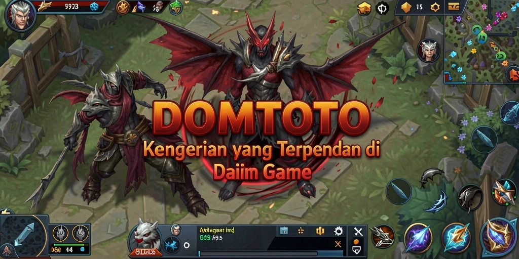 Screenshot DOMTOTO menampilkan momen menegangkan saat menjelajahi kegelapan.