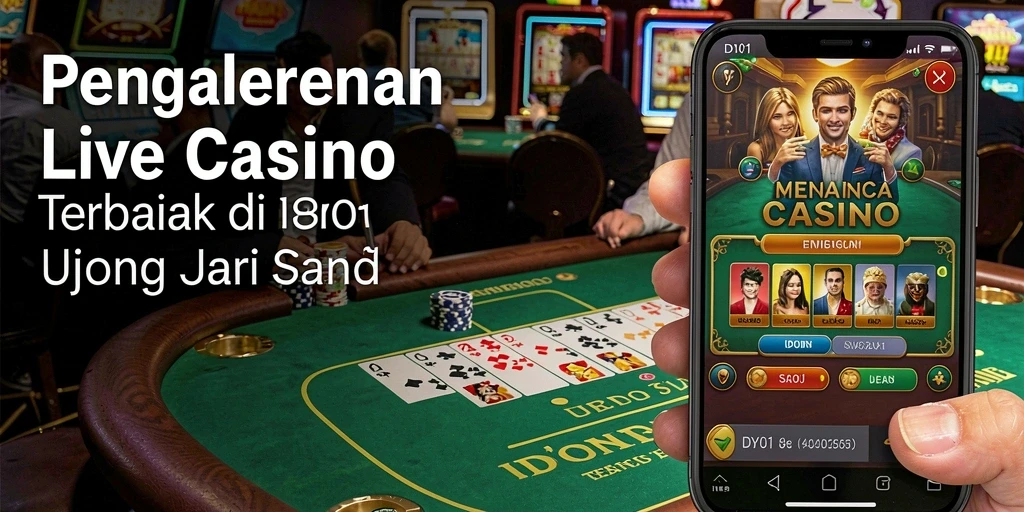 Tampilan gameplay Live Casino yang mendebarkan dengan dealer profesional.