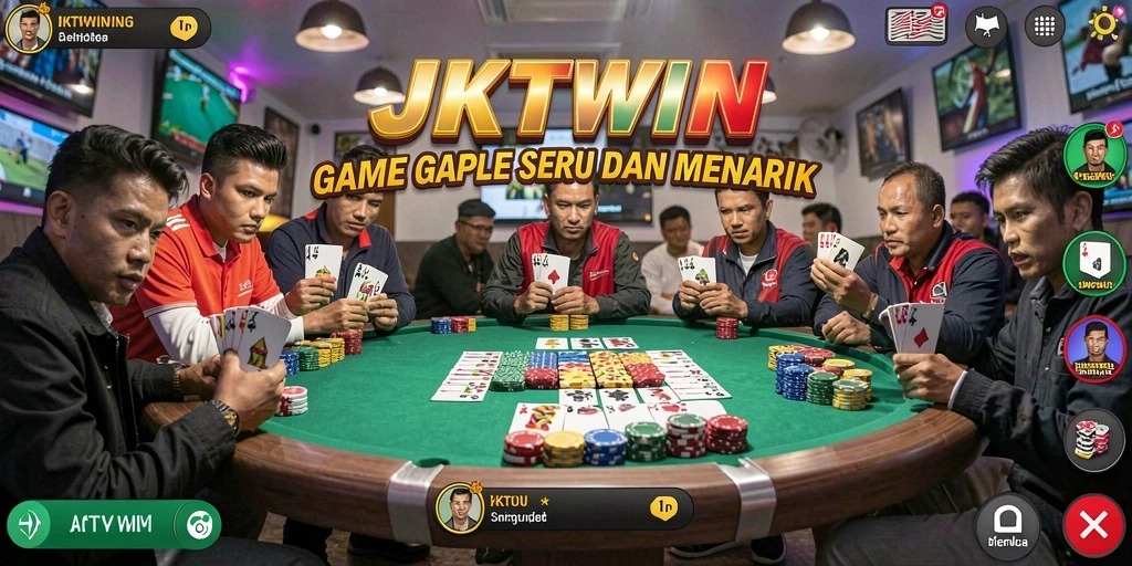 Tampilan gameplay Gaple yang seru dan interaktif.