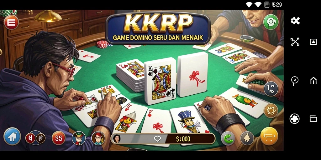Screenshot KKRP menunjukkan gameplay seru dan kompetitif Domino.