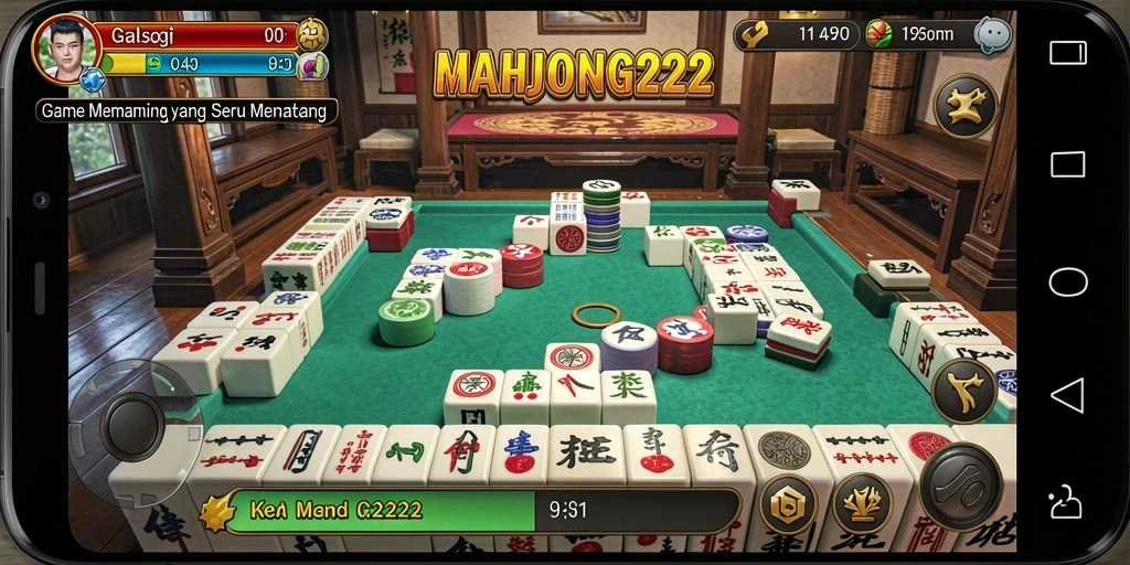 Gameplay menarik saat memancing di MAHJONG222.