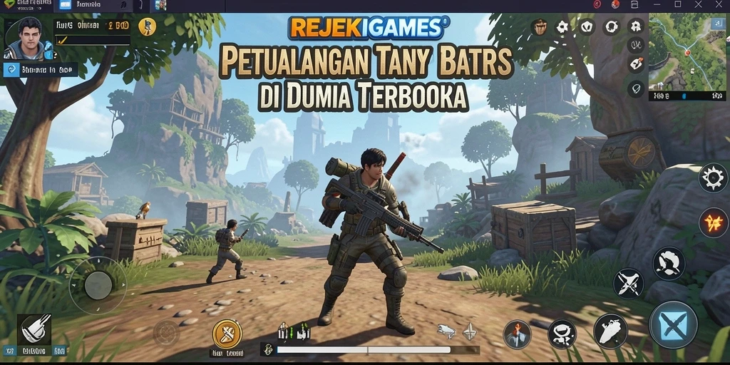 Gambaran menyenangkan dari gameplay Open World REJEKIGAMES.