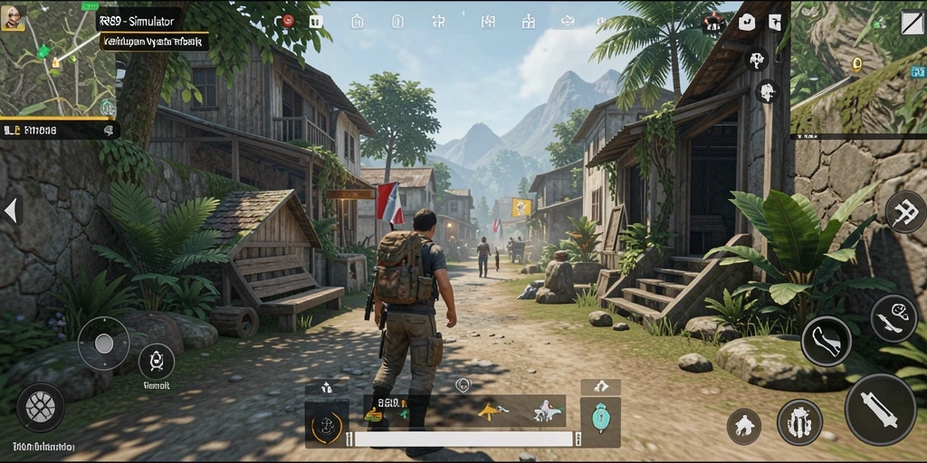 Tampilan gameplay RR89 dengan karakter dan lingkungan interaktif.