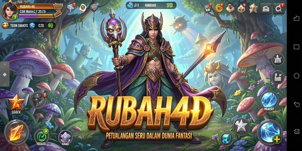 Tampilan menakjubkan dari gameplay RPG RUBAH4D di dunia fantasi.