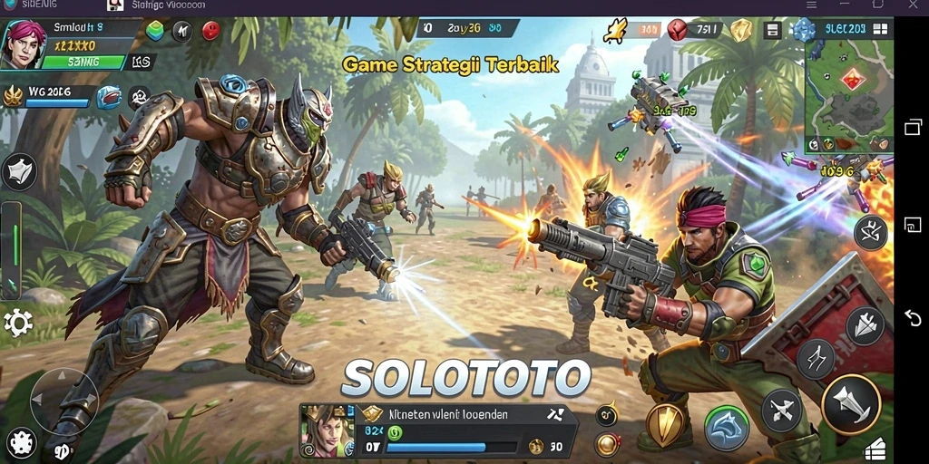 Screenshot gameplay SOLOTOTO dengan aksi strategi yang menarik.