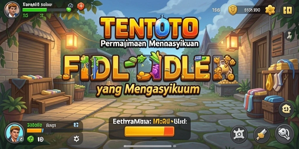 Gameplay menyenangkan TENTOTO yang memperlihatkan kemajuan Idle.