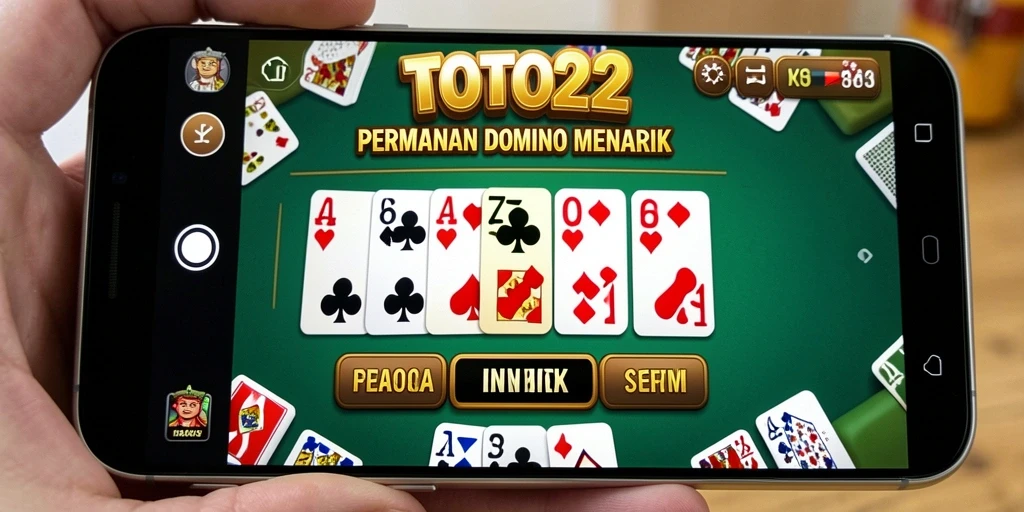 Tangkapan layar TOTO22 menampilkan gameplay domino yang menarik dan seru.